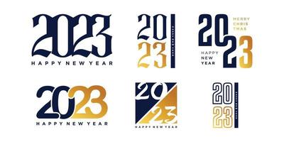 2023 Logo-Design-Vektor mit kreativem, einzigartigem Stil für Banner oder Unternehmen vektor