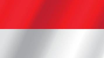 Indonesien-Unabhängigkeitstag-wehende Flagge für Tapetenhintergrund vektor