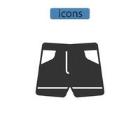 shorts ikoner symbol vektor element för infographic webben