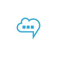 Cloud-Logo-Icon-Design-Illustrationsvorlage vektor