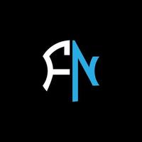 fn letter logotyp kreativ design med vektorgrafik, abc enkel och modern logotypdesign. vektor