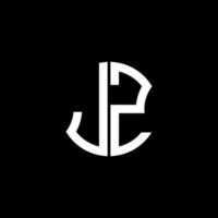 jz letter logotyp kreativ design med vektorgrafik, abc enkel och modern logotypdesign. vektor