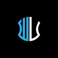 wu letter logo kreatives design mit vektorgrafik, abc einfaches und modernes logo-design. vektor