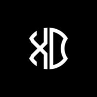 xd letter logotyp kreativ design med vektorgrafik, abc enkel och modern logotypdesign. vektor