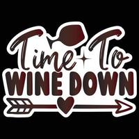 Best-of-Wine-Sticker-Design und Download-Vektordatei. vektor