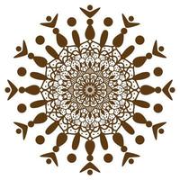 Mandala-Kunstdesign, Vektordatei. vektor