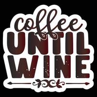 Best-of-Wine-Sticker-Design und Download-Vektordatei. vektor