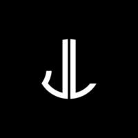 jl letter logotyp kreativ design med vektorgrafik, abc enkel och modern logotypdesign. vektor