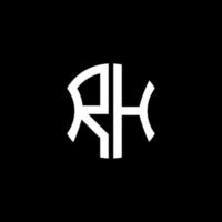 rh buchstabe logo kreatives design mit vektorgrafik, abc einfaches und modernes logo-design. vektor
