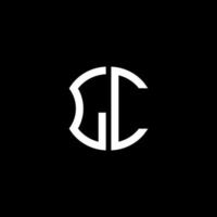 lc-Buchstaben-Logo kreatives Design mit Vektorgrafik, abc einfaches und modernes Logo-Design. vektor