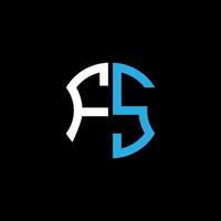 fs letter logo kreatives design mit vektorgrafik, abc einfachem und modernem logo-design. vektor
