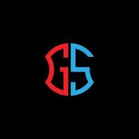 Gs Letter Logo kreatives Design mit Vektorgrafik, abc einfaches und modernes Logo-Design. vektor