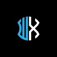 wx letter logo kreatives design mit vektorgrafik, abc einfachem und modernem logo-design. vektor