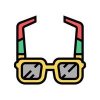 Sonnenbrille Sommer Zubehör Farbsymbol Vektor Illustration