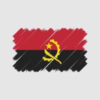 Angola-Flagge-Pinsel. Nationalflagge vektor