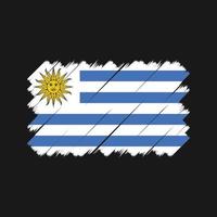 uruguay flaggborste. National flagga vektor