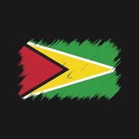 guyana flaggborste. National flagga vektor