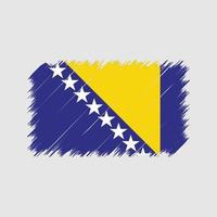 bosniens flagga penseldrag. National flagga vektor