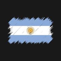 argentina flagga borste. National flagga vektor