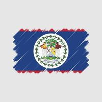 belize flagga borste. National flagga vektor