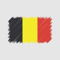 belgiska flaggan penseldrag. National flagga vektor