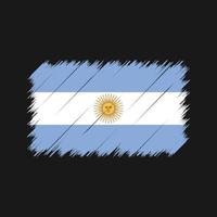 Pinselstriche der argentinischen Flagge. Nationalflagge vektor