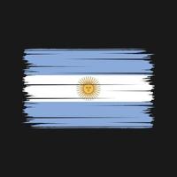 argentina flagga penseldrag. National flagga vektor