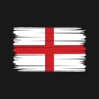 England Flagge Pinselstriche. Nationalflagge vektor