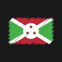 burundis flagga penseldrag. National flagga vektor