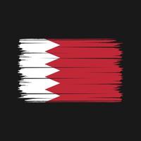 Bahrain flagga penseldrag. National flagga vektor