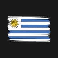 uruguay flagga penseldrag. National flagga vektor