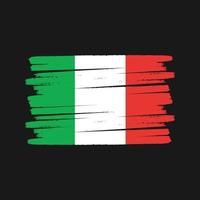 italiensk flaggborste. National flagga vektor