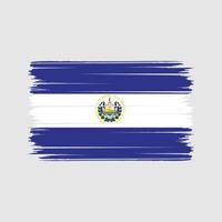 el salvador flagge pinselstriche. Nationalflagge vektor