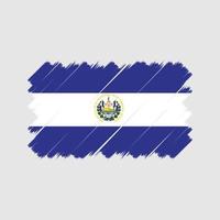 el salvador flaggborste. National flagga vektor