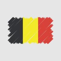 Belgiens flagga borste. National flagga vektor