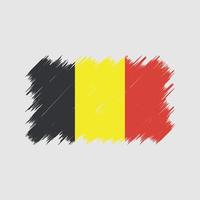 Bürste der belgischen Flagge. Nationalflagge vektor