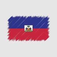 haiti flagga penseldrag. National flagga vektor