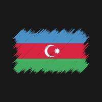 azerbajdzjans flagga borste. National flagga vektor