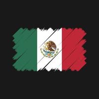 mexico flagga borste. National flagga vektor