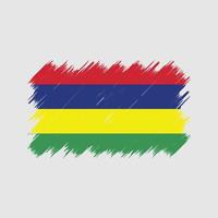 Mauritius-Flagge-Pinsel. Nationalflagge vektor