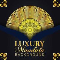 Luxuriöser, sehr schöner Mandala-Hintergrund mit goldenem Arabeskenmuster im arabischen islamischen Oststil. Luxus-Mandala mit kreisförmigem Muster. islamischer hintergrund. vektor
