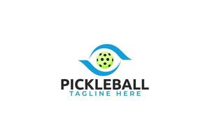 Pickleball-Logo für jedes Unternehmen, insbesondere für Sportvereine, Teams, Verbände, Gemeinden usw. vektor