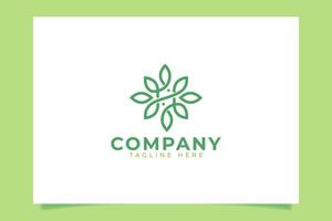 geometrisk blommig logotyp för alla företag vektor
