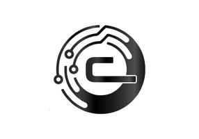 bokstaven c monogram designelement graciös mall företag tecken identitet etikett märke teknik digitala logotyper vektor