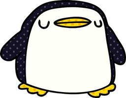 Cartoon kawaii eines niedlichen Pinguins vektor