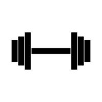 Langhantel-Symbolvektor. Langhantel-Symbol-Vektor-Illustration. Fitness-Symbol-Symbol-Vektor vektor