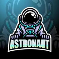 Astronauten-Maskottchen-Design vektor