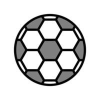 Ball Fußball Farbe Symbol Vektor Illustration