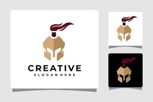 Design-Inspiration für spartanische Helm-Logo-Vorlagen