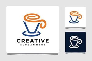 Design-Inspiration für Kaffeetassen-Logo-Vorlagen vektor